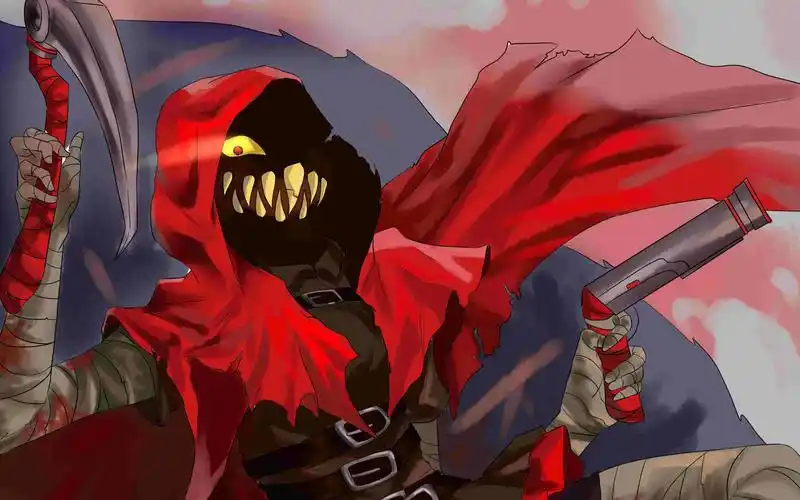 脑叶公司小红帽雇佣兵绘画