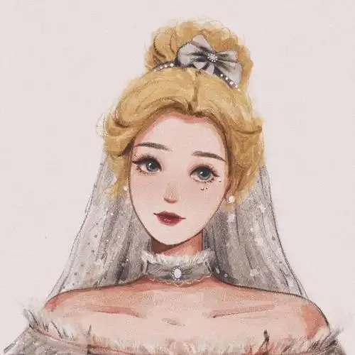 迪士尼公主精致嫁衣头像,卡通头像图片-回车桌面