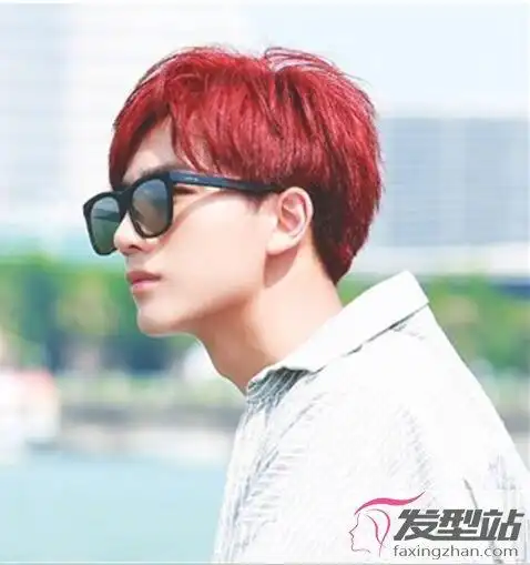 男生染什么发色好看 酒红色染发洋气又显白_发型站_最新流行发型设计