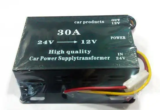 定制中性24v转12v 车载降压器30a360w直流电源转换