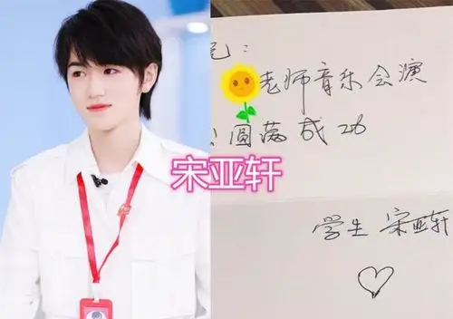 "王牌家族"写的字,贾玲的清秀,华晨宇的可爱,宋亚轩字如其人_腾讯新闻