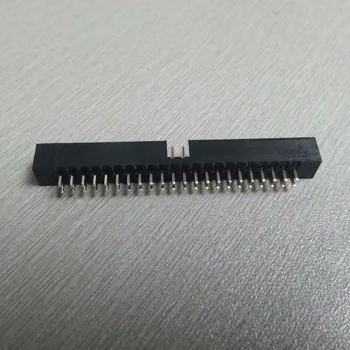 直插新品简牛isp下载接口2x22pin双排针座耐温连接器