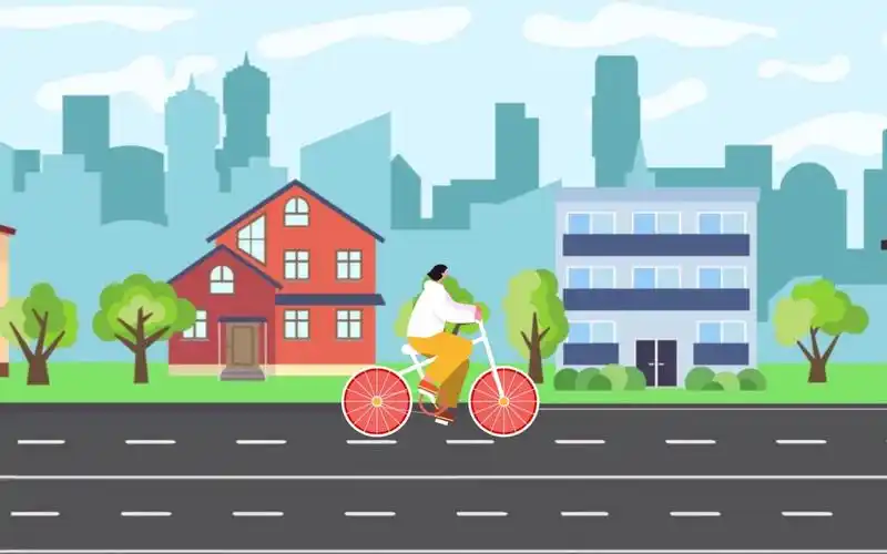 aemg动画小作业骑自行车的女孩让这个暑假过的充实