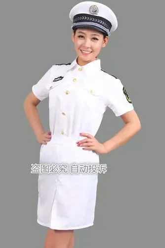 海军演出服短袖军装成人空军礼仪服装舞台演出服仪仗队升旗手军装