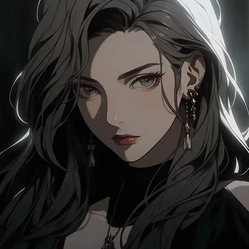 明系列 高质量御姐风格动漫头像.#midjourney #御 - 抖音