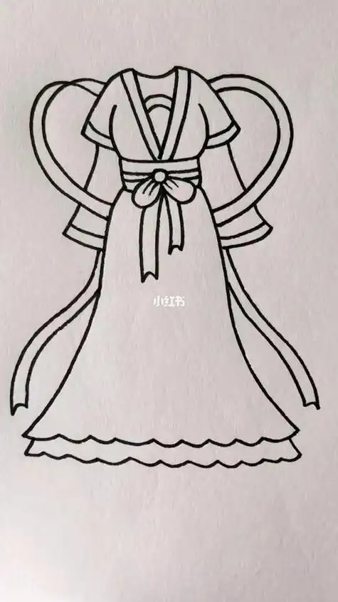 女生裙子简笔画女生裙子简笔画古装