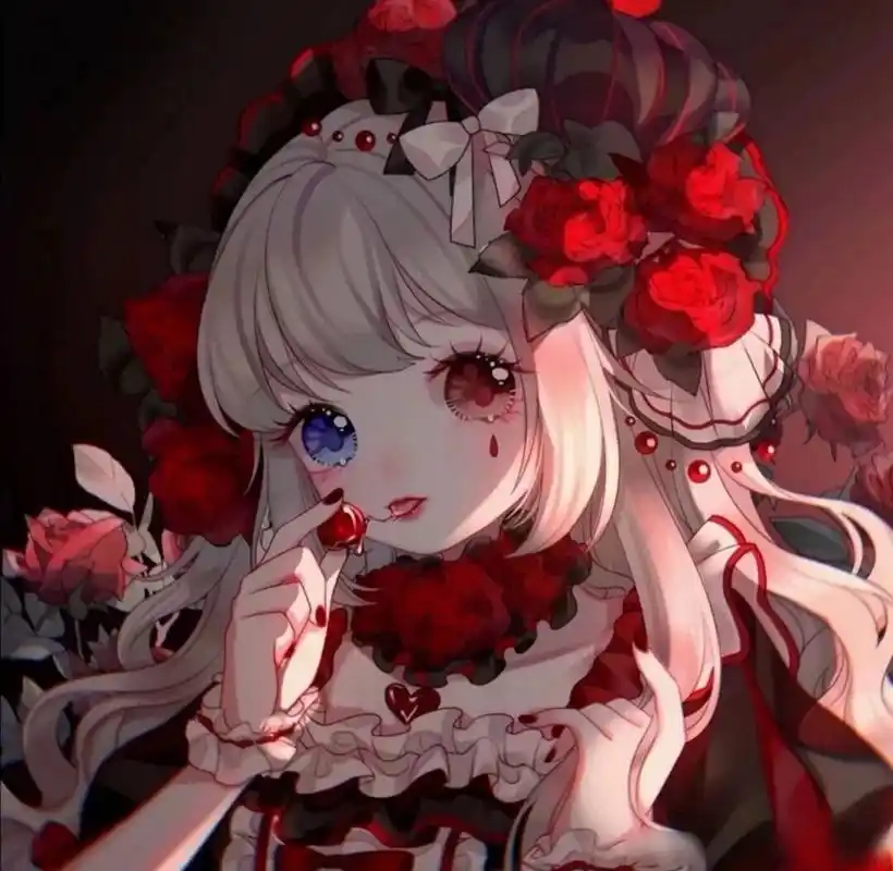 异瞳系列女生动漫头像 异瞳是民俗文化信念中的一种招灵的超能力,意味