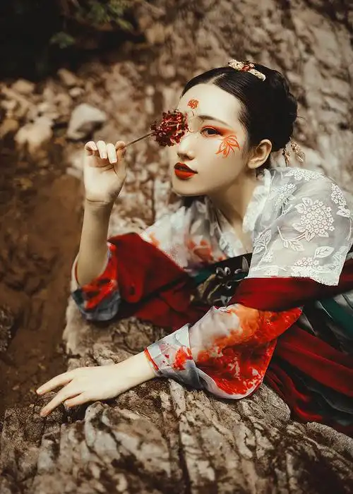 彼岸花唯美人像图片大全