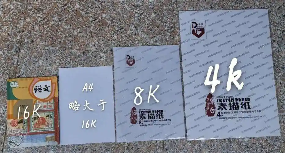 24开书有多大和a4纸对比