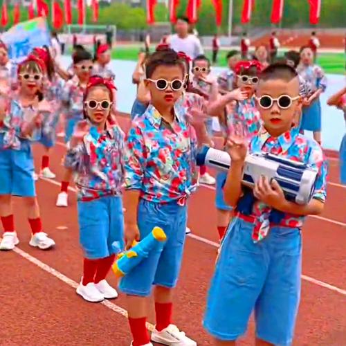 新品元旦护花使者儿童表演复古失恋阵线联盟幼儿园舞蹈服装90年代