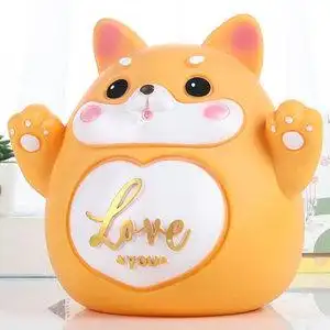 卡通十二生肖狗狗n儿童存钱罐只进不出小孩储蓄罐3-w12岁防摔大容