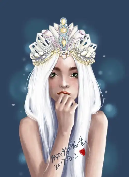 皇冠女孩|插画|插画习作|mumuyun - 原创作品 - 站酷 (zcool)
