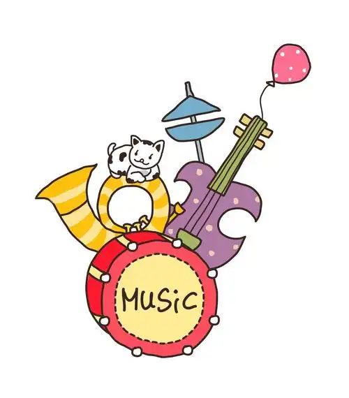 乐器,矢量,在白色背景上的乐器