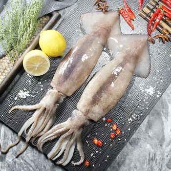 chuxian初鲜冷冻整条大鱿鱼600650g2条