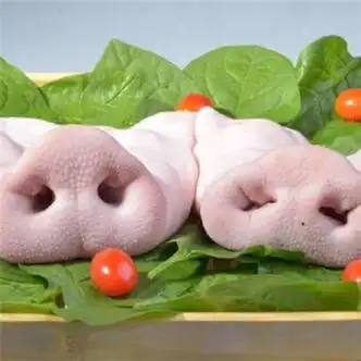 腾旺纳跃新鲜猪鼻子猪拱嘴新鲜猪鼻子冷冻猪鼻子卤菜猪肉2斤带骨猪鼻