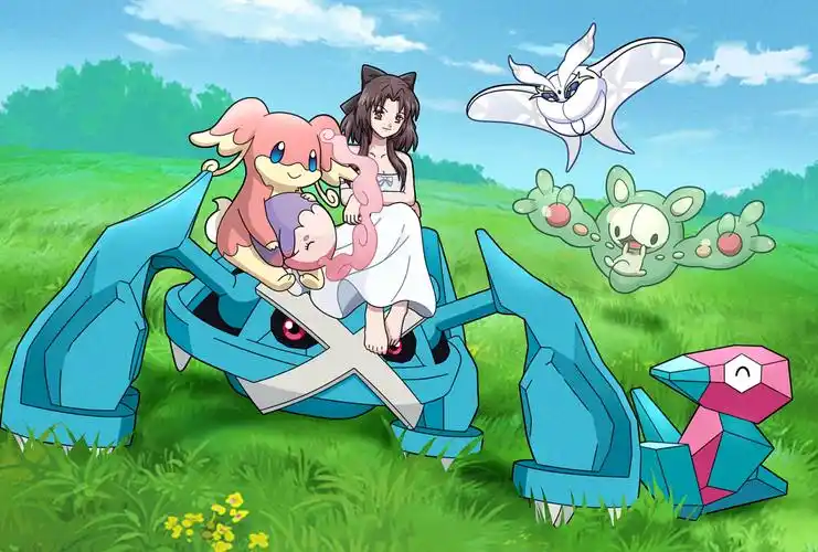 宝可梦 神奇宝贝 宠物小精灵 自制官方画风插图,图鉴