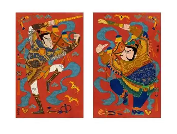 妈咱家门口站了俩恶人