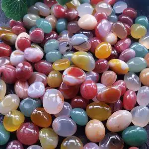 天然石头原石七彩图片