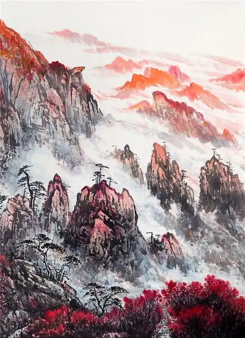 李全福 国泰民安 水墨纸本