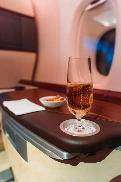 作为对比,这是thunderfat大神在坐新航头等舱时拍的照片,感受一下什么