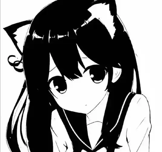 黑白风高冷动漫女生头像