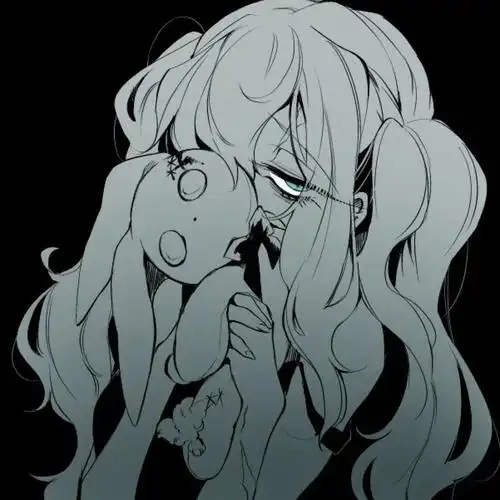 手绘头像黑暗系