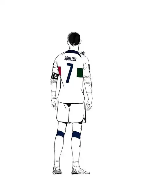 世界杯  #手绘  #c罗  #葡萄牙  #足球