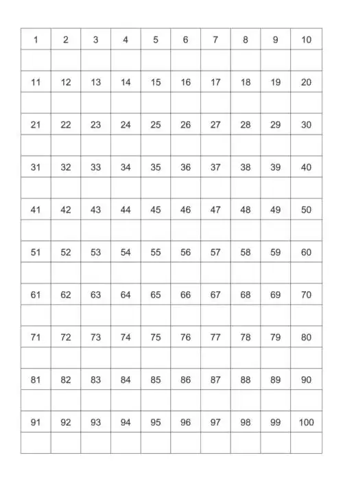 1-100数字练习-虚化描红数字
