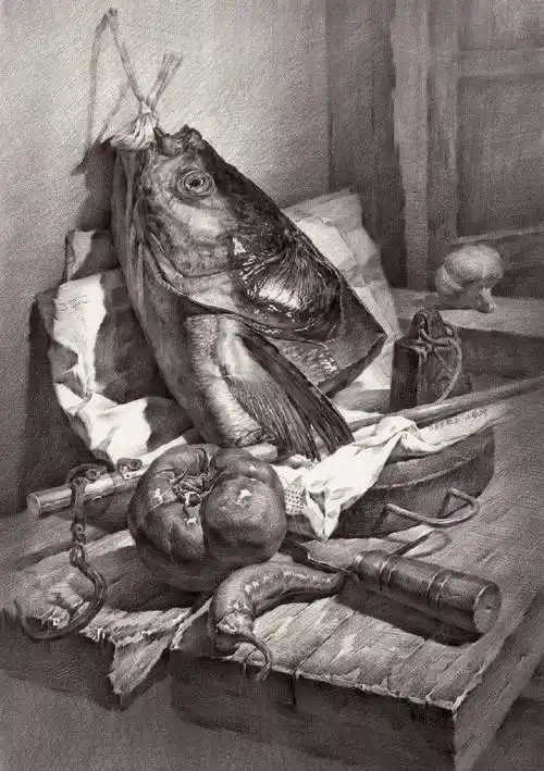 精微素描绘画作品欣赏