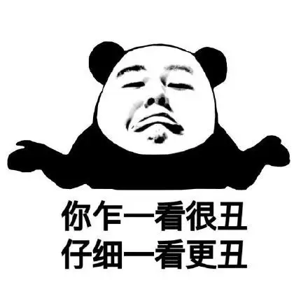 你乍一看很丑,仔细一看更丑_更丑_很丑_乍一看表情