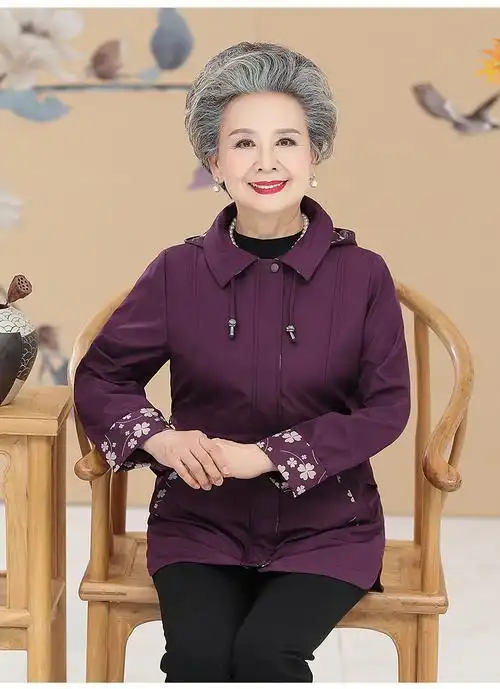 女装 中老年女装 俞兆林(yuzhaolin) 俞兆林中老年人春装女外套60-70