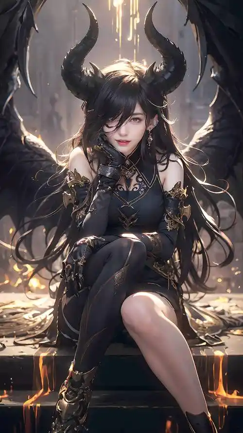 二次元美女ai绘画手机壁纸:魔女不知侵戒体,天花容易陨灵根_高清