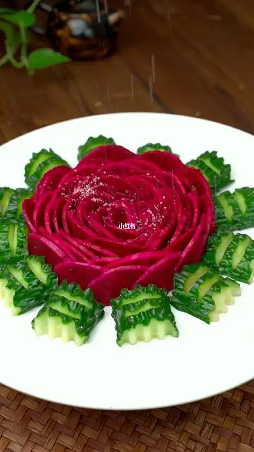 火龙果摆盘