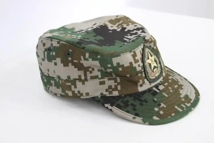 迷彩军帽子男女批发平顶帽五角红星军训青少年冬遮阳鸭舌帽夏学生