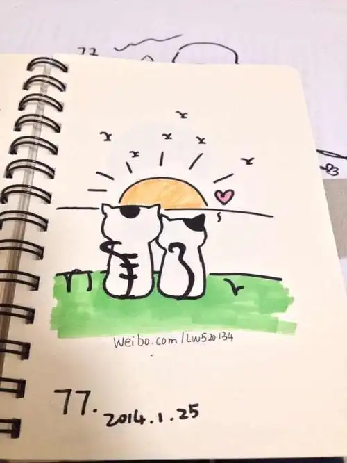 小本本封面简笔画