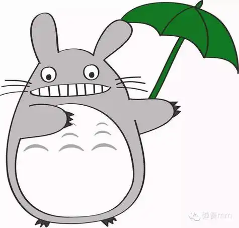 简笔画龙猫卡通人物简笔画龙猫