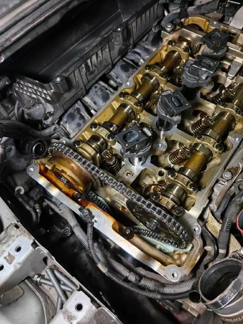 标致雪铁龙ds,10万公里整备,正时链条套件,免拆更换气门油封,波箱油