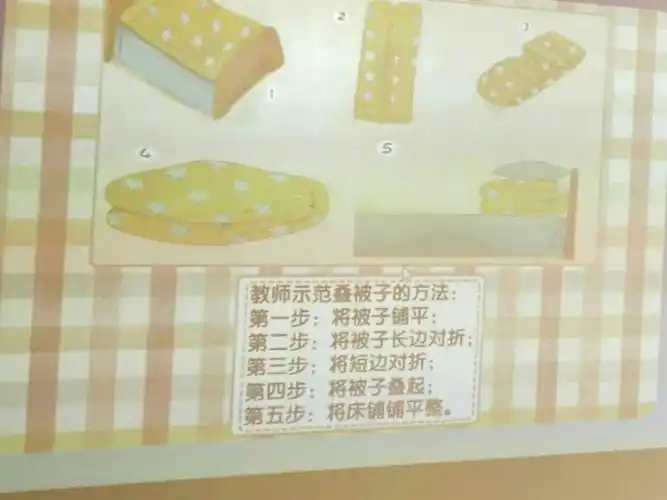 小朋友,叠被子分为五个步骤!