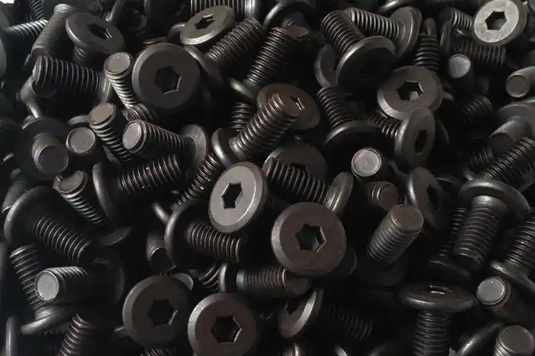 黑色 倒边内六角大头螺丝 家具头内六角螺栓 平头螺杆m8*12-100mm m8*