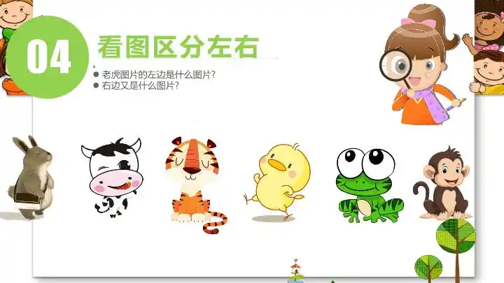 大班科学区分左右微课件