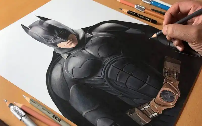 【绘画】蝙蝠侠黑暗骑士(克里斯蒂安贝尔) | artology