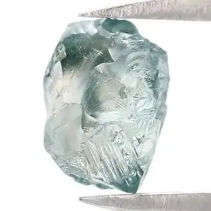 宝石gu 1.72克拉 天然钻石 蓝钻 蓝色 金刚石原石未切割 裸石d085
