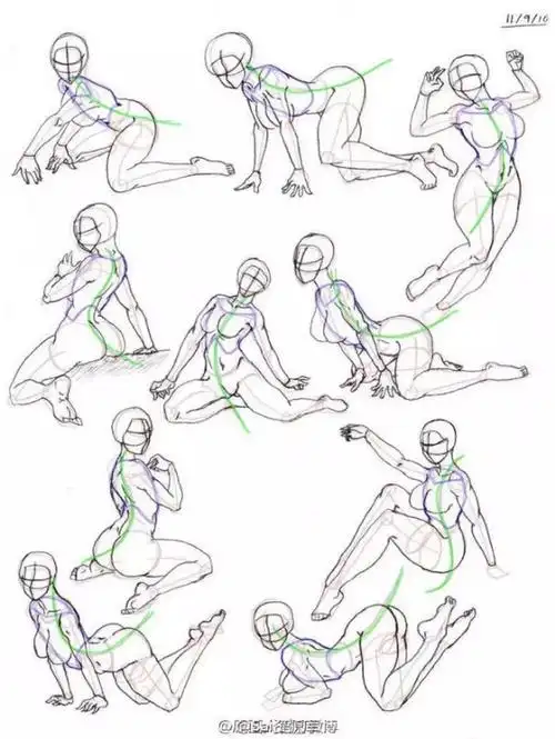 绘画教程 二次元 动漫 人物 参考练习 人物… - 堆糖,美图壁纸兴趣社