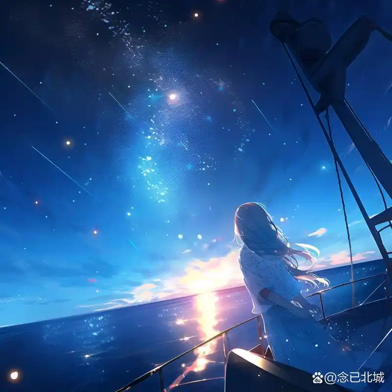 星空女孩头像 星空77大海77女孩77广角