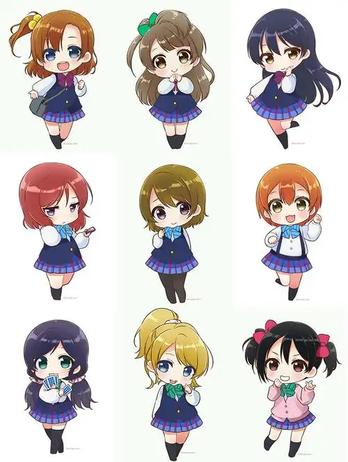 love live!# q版 校服(自己稍微排了下版)