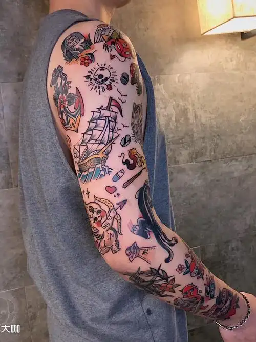 oldschool花臂细节