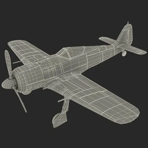 focke wulf fw 190德国第二次世界大战战斗机23d模型
