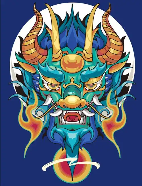 龙生九子囚牛插画