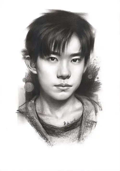 严冰《明星素描合辑》|纯艺术|绘画|二水art_原创作品-站酷zcool
