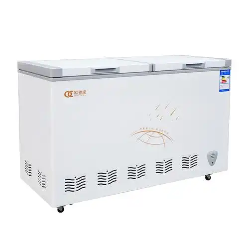 欧驰宝oucboll商用卧式冷柜358l冰柜顶开式发泡门冷冻柜冷冻柜超市